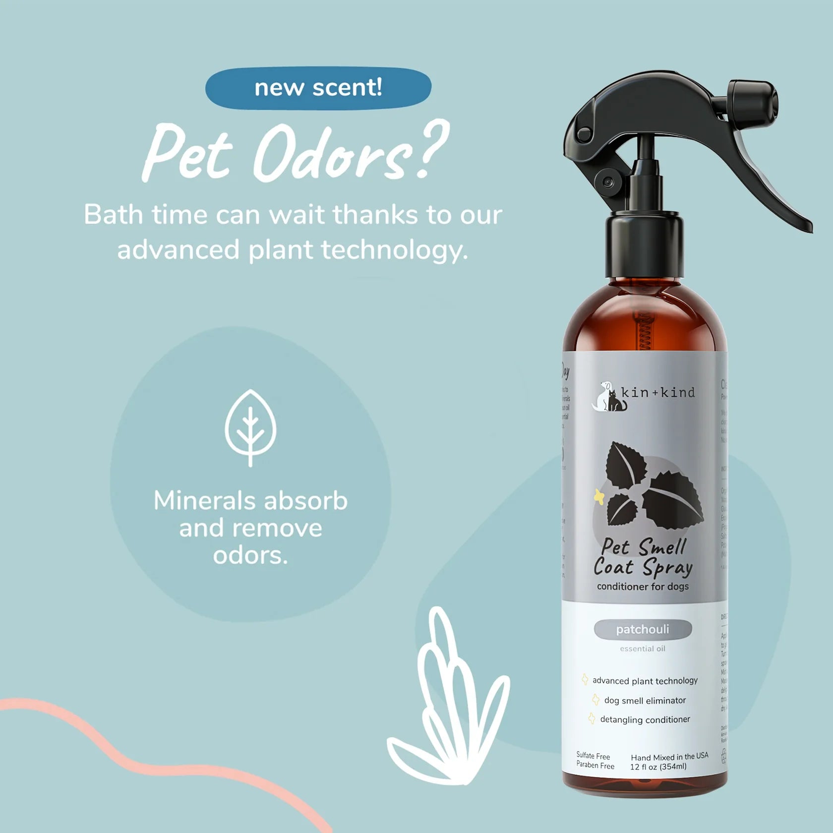 Dog Smell Coat Spray Conditioner (Patchouli)