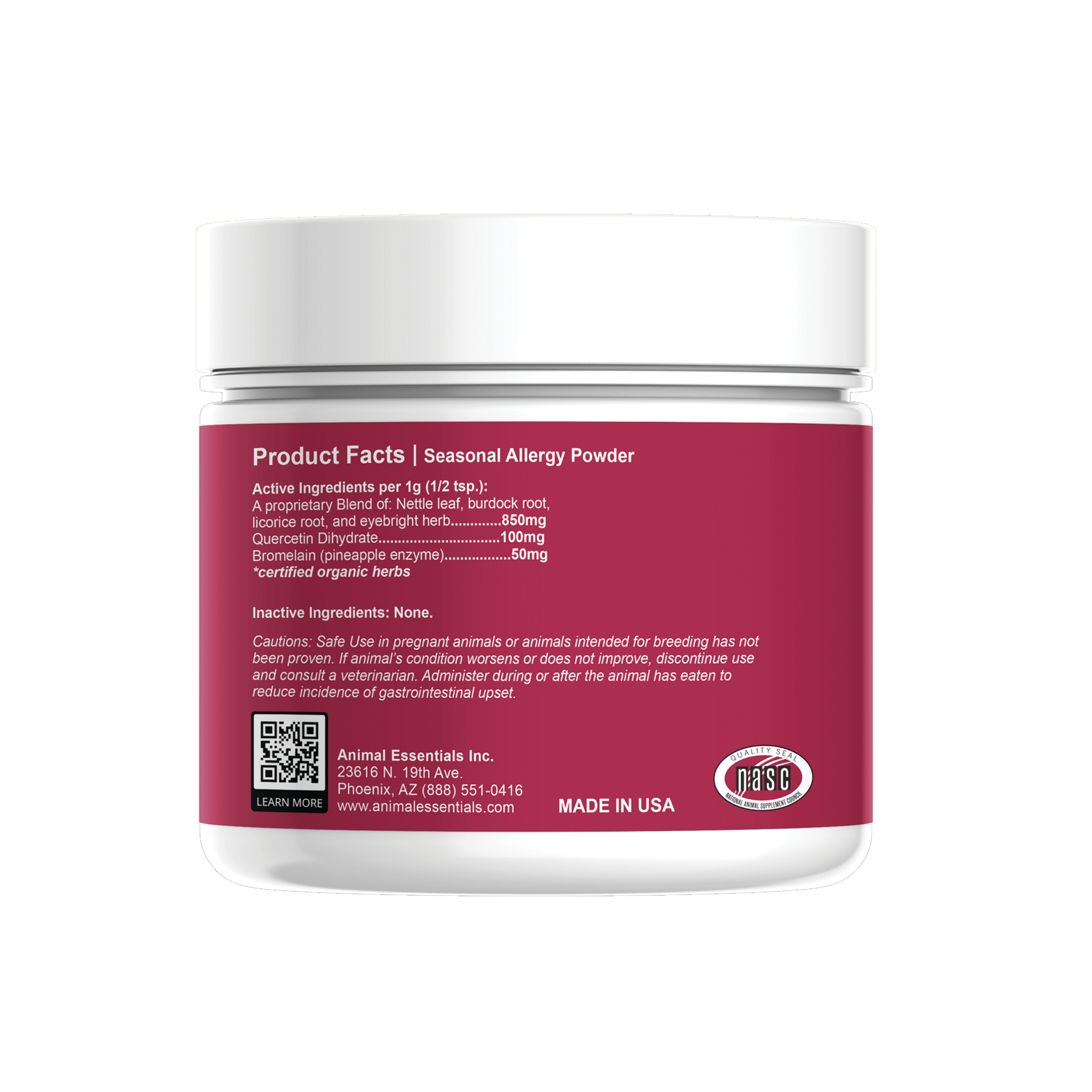 Seasonal Allergy Powder + Quercetin | Allergy Support