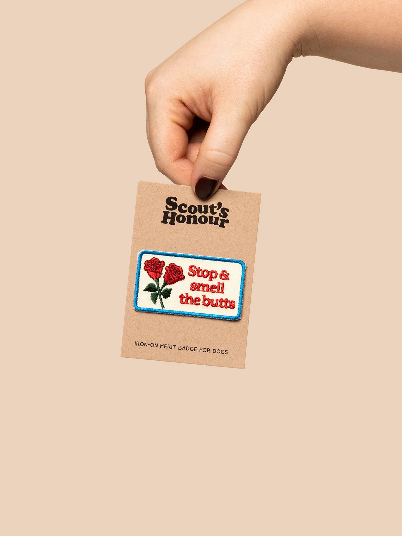 Stop &amp; Smell the Butts (iron-on patch)